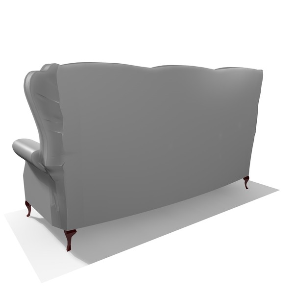 classic 3 seater leather chair 3d 3ds - 3 SEATER CLASSIC CHAIR by Carrara1